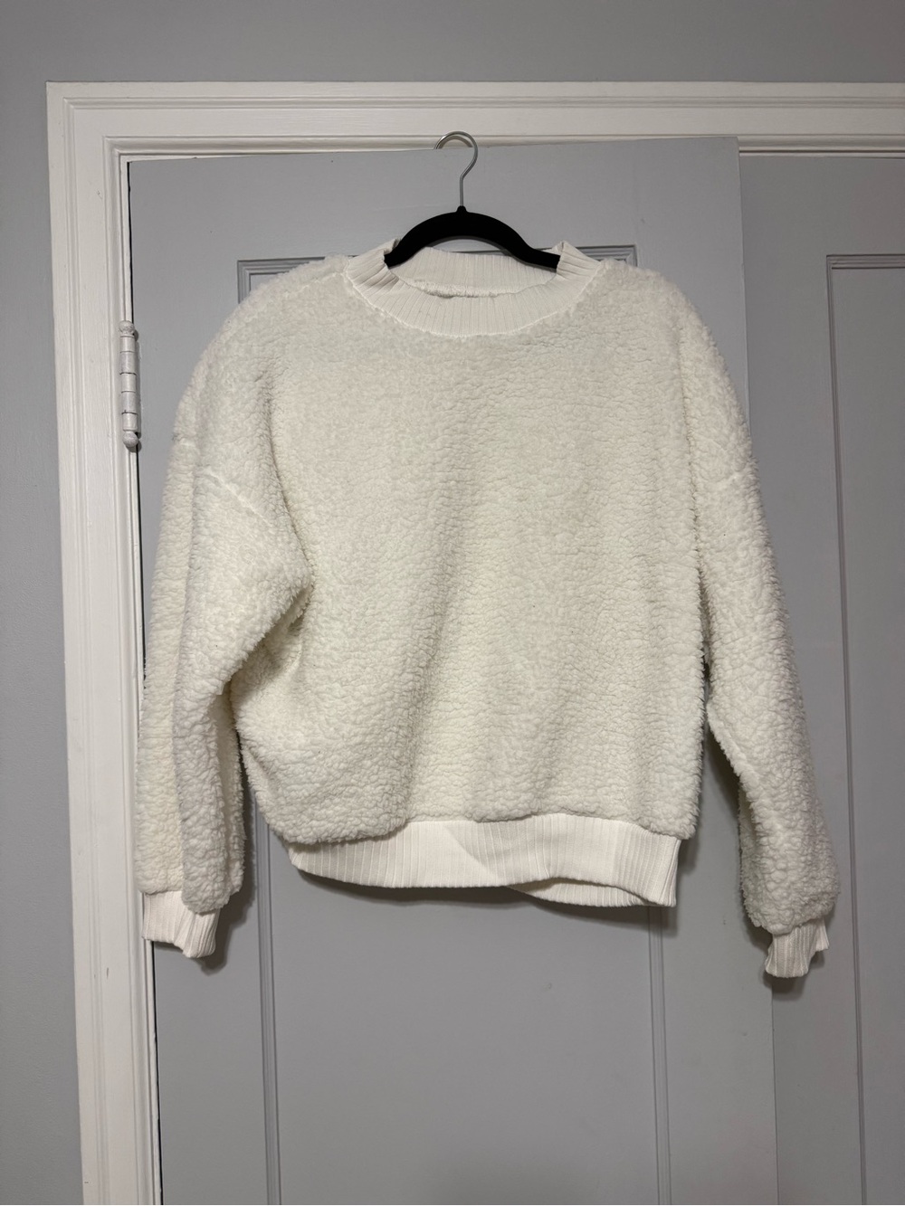 GAP Sherpa / Teddy Crewneck Sweater